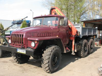 URAL 4320 6X6 HIAB WYWROT
